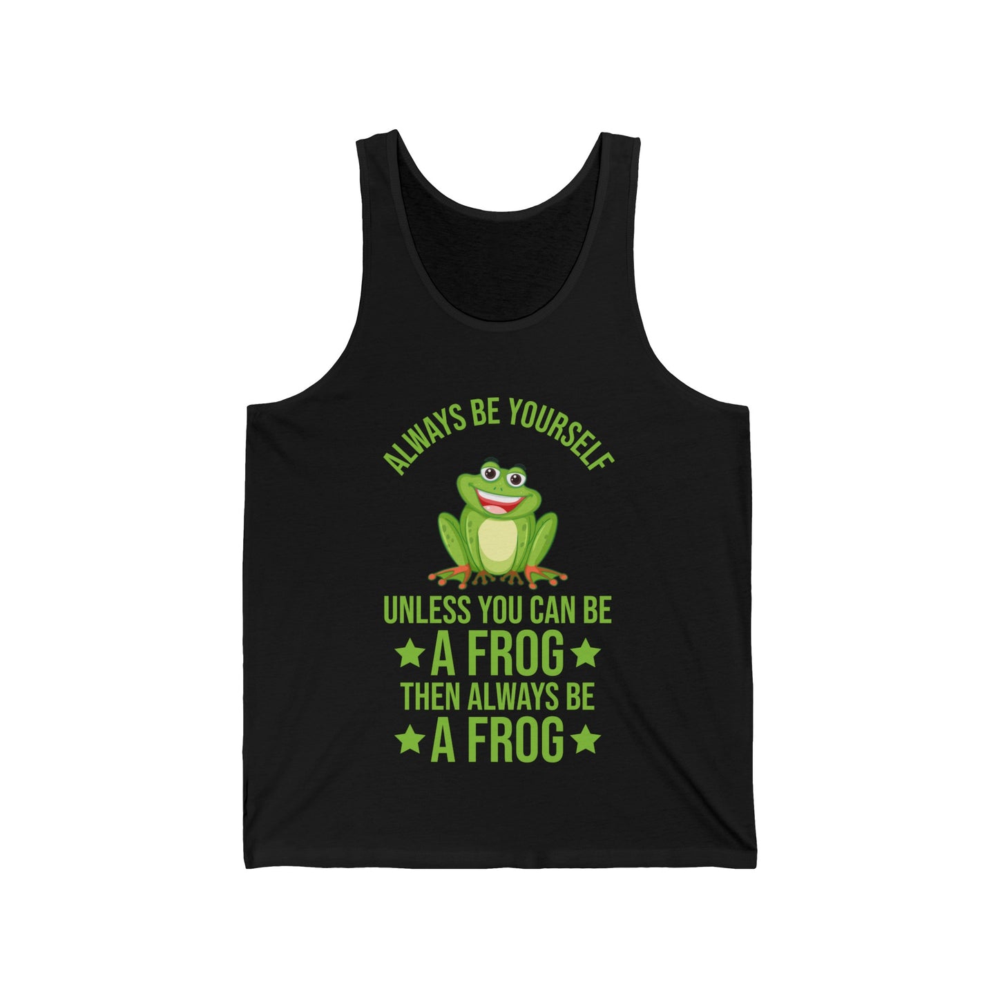 Frog Always Be Yourself Retro Vintage Men Women Amphibian Tank Tops