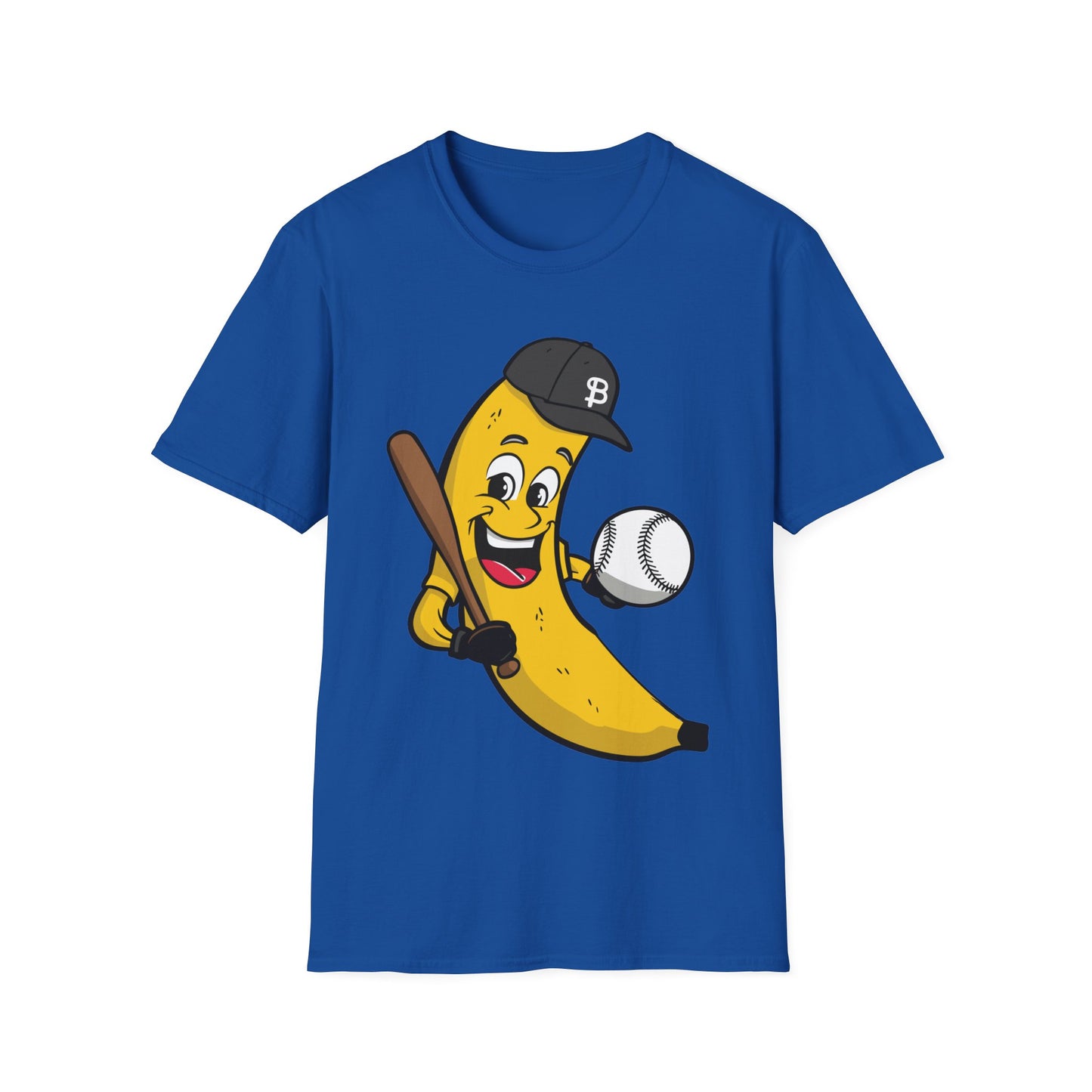 Funny Banana Playing Baseball Fruit Lover Baseball Player T-Shirt For Men Women T-Shirt