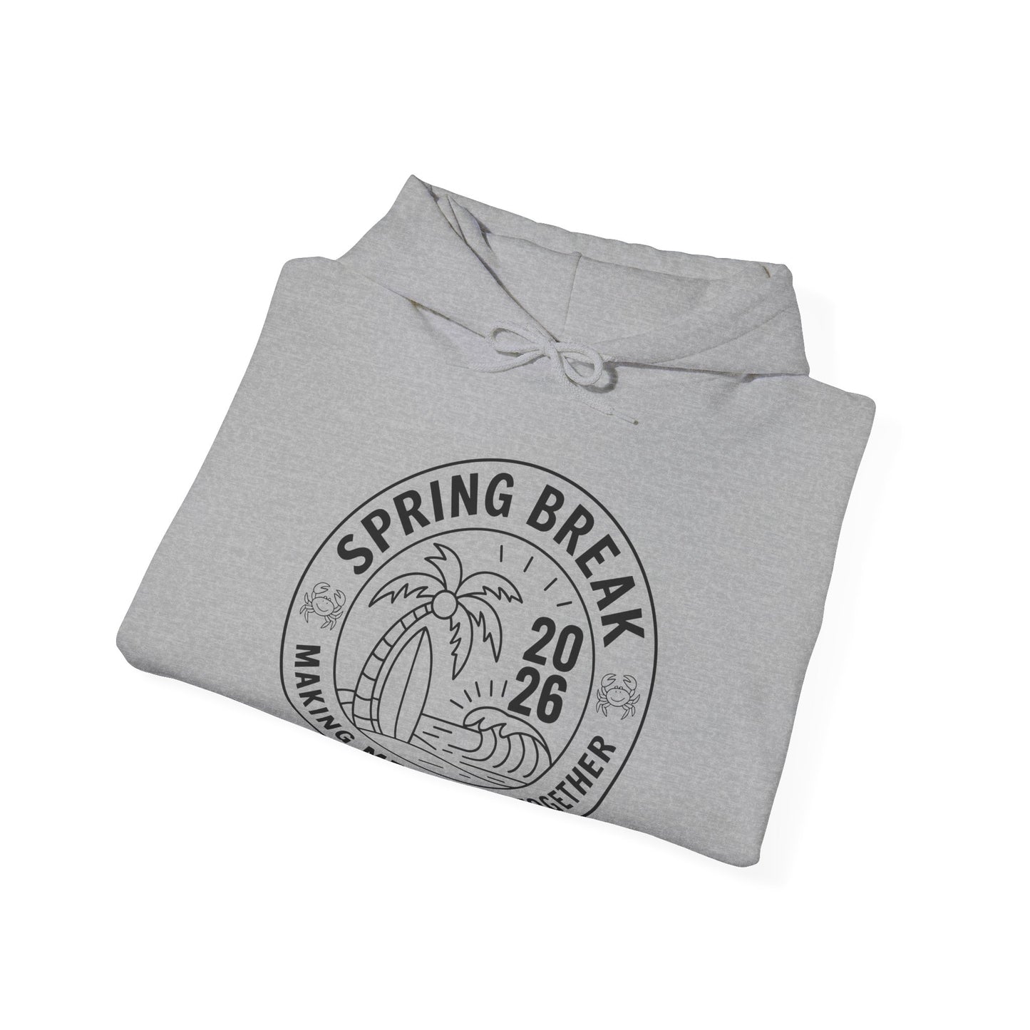 Spring Break Squad Crew Vintage 2026 Beach Palm Funny Family Trip Hoodie For Men Women