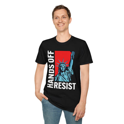 Resist Statue of Liberty Hands Off Resistance Protest T-Shirt For Men Women