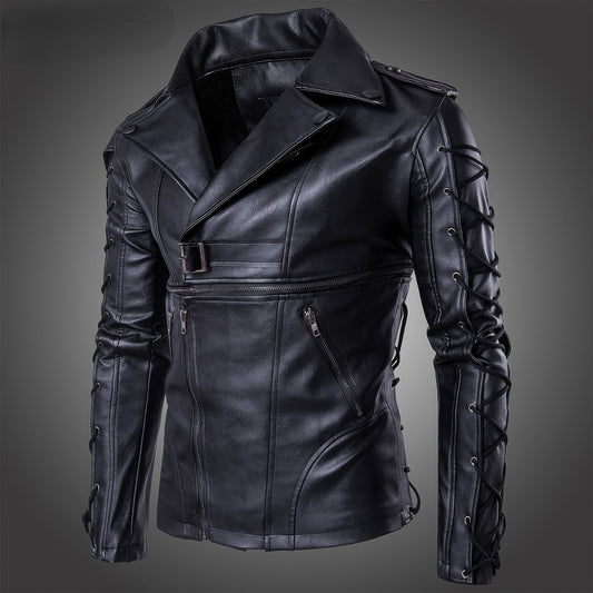 Men's Motorcycle Leather Jacket Decadent Coat Mens Leather Coats Genuine Leather Jacket