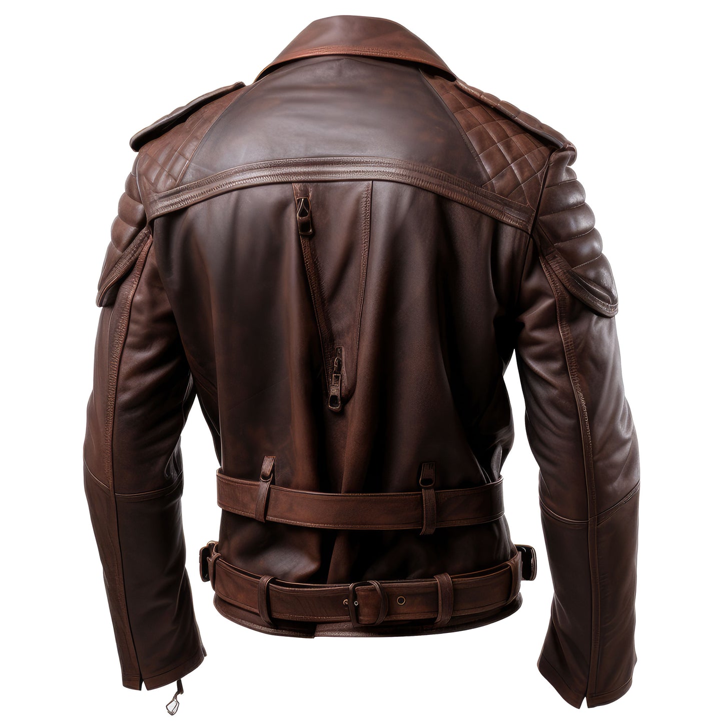 Mens Military Genuine Leather Jacket Aviation Lapel Zipper Pilot Vintage Leather Jackets