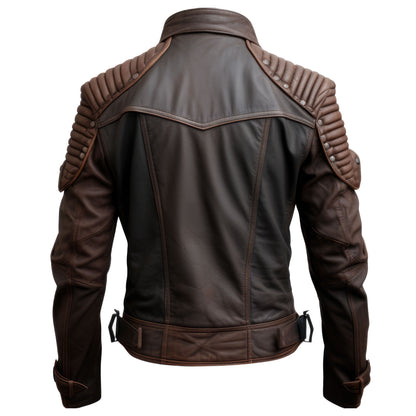 Mens Aviation Genuine Leather Jacket Military Stand Collar Zipper Pilot Leather Jackets