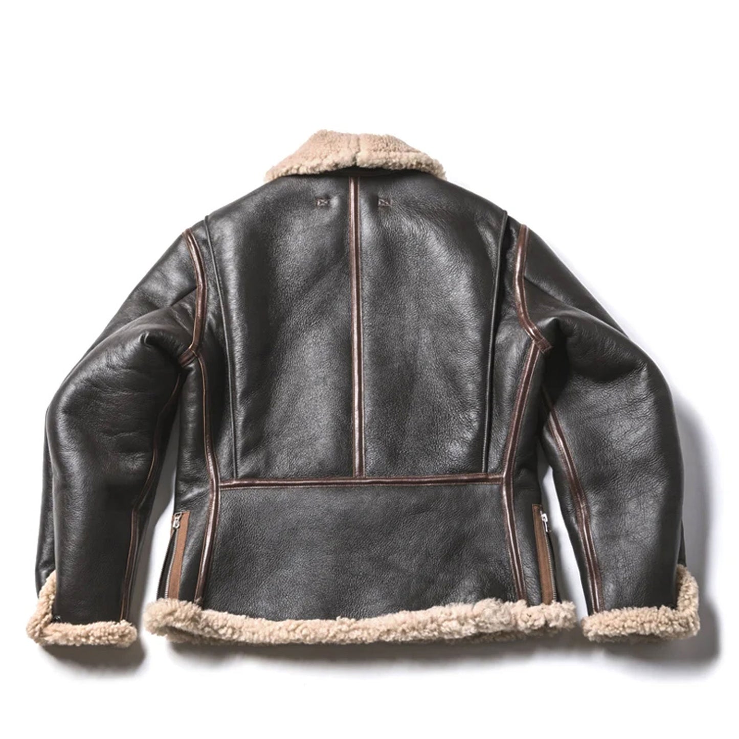 Men B6 Bomber Jacket Aviator Real Shearling B6 Pilot Bomber Leather Jackets For Men