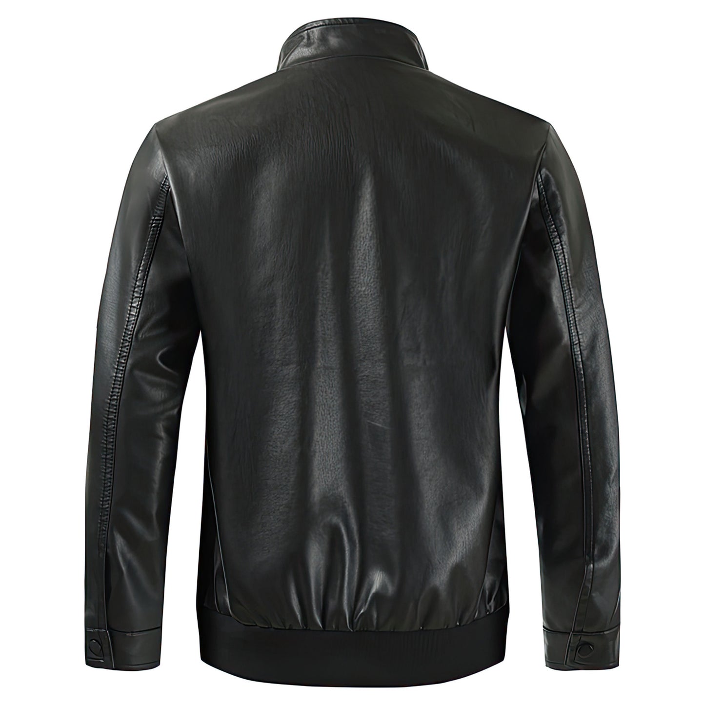 Mens Leather jacket Slim Fit Stand Collar Male Anti-Wind Motorcycle Lapel Diagonal Zipper Men Coat Genuine Leather Jackets