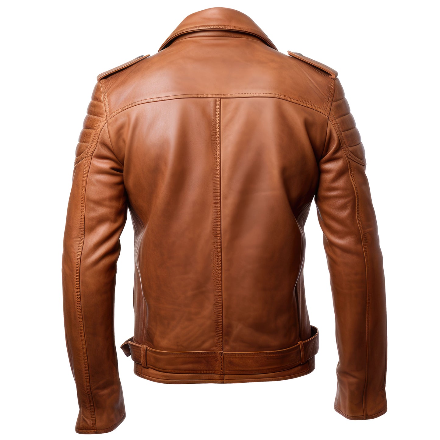 Mens Military Genuine Leather Jacket Aviation Lapel Zipper Pilot Tan Leather Jackets