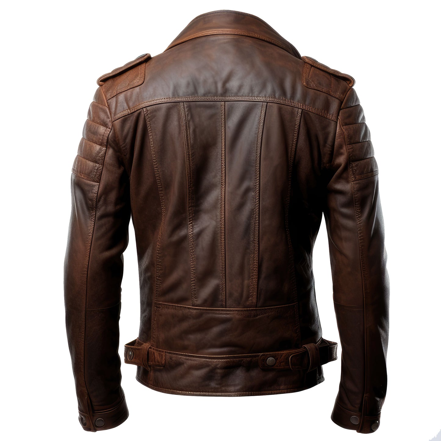 Mens Aviation Genuine Leather Jacket Military Lapel Zipper Pilot Vintage Leather Jackets