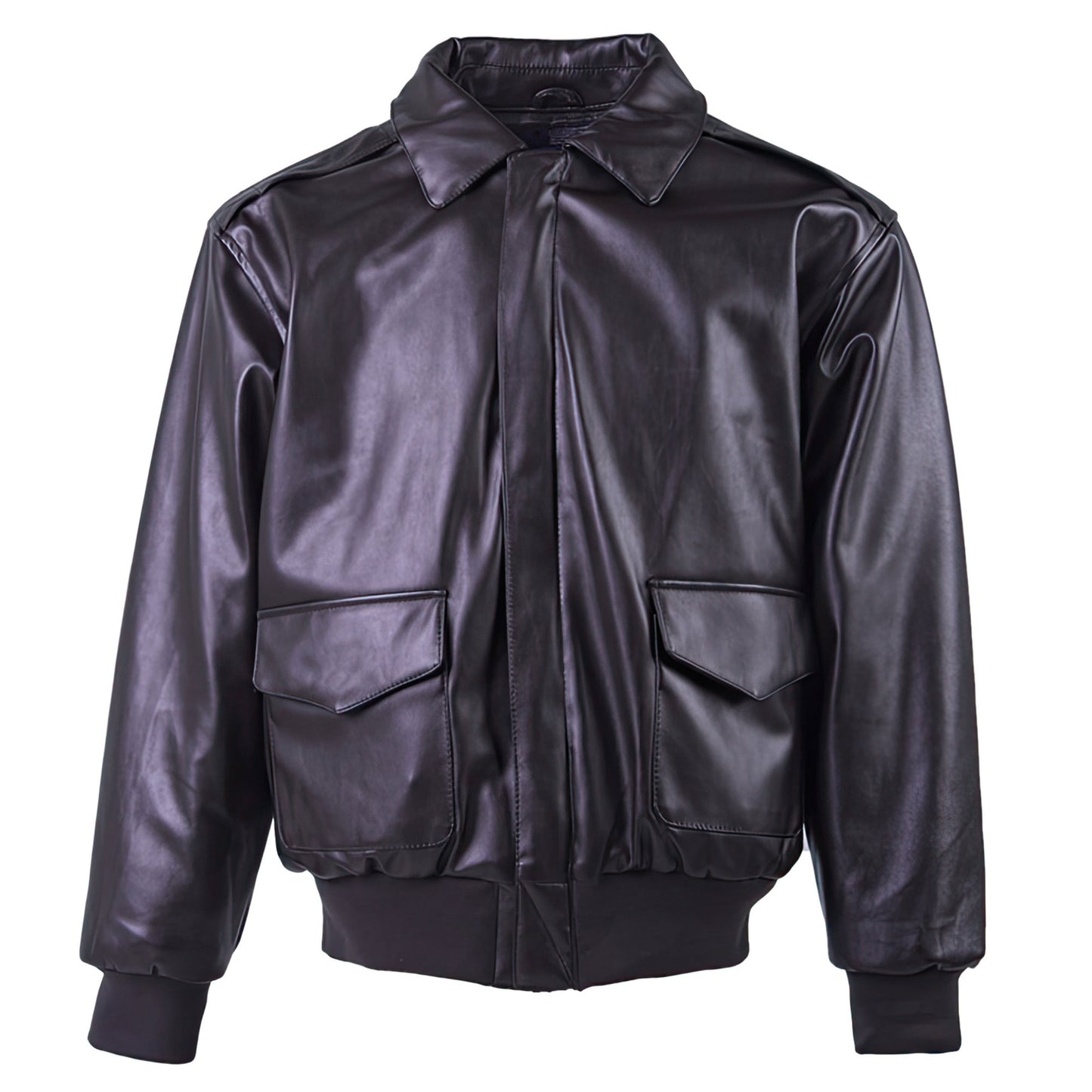 Mens A2 Pilot Coat Lapel Thickened Loose Solid Classic Punk Handsome Versatile Warm Oversize Leather Jacket