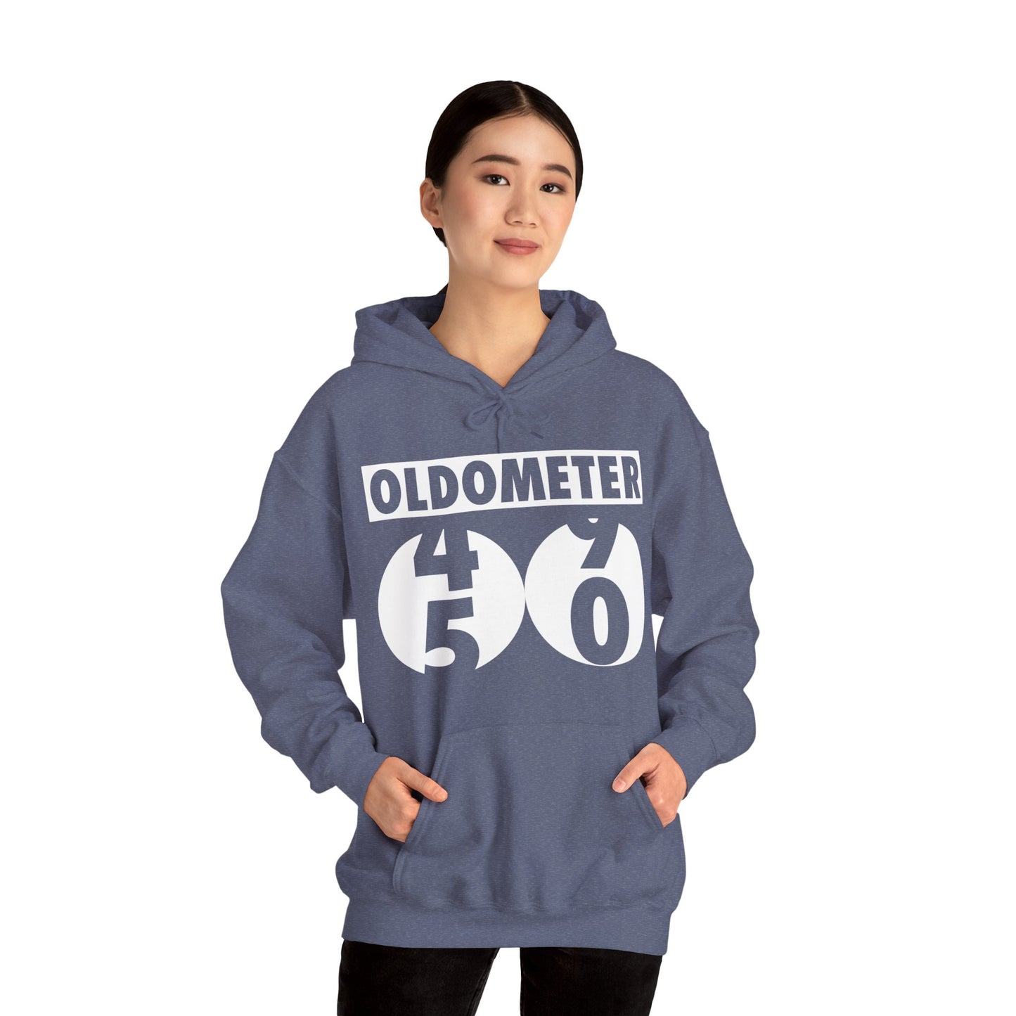 Funny Oldometer Odometer 50th Birthday Gift 50 yrs Old Joke Hoodie For Men Women Hoodie