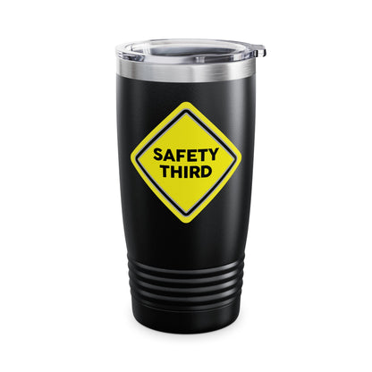 Funny Safety 3rd Third Distress Fun Tumbler For Men Women Travelers