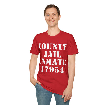 Halloween County Jail Inmate Prisoner Costume Party T-Shirt For Men