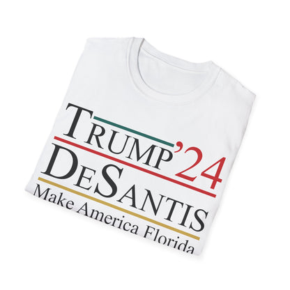 Trump DeSantis 2024 Make America Florida, Election T-Shirt Man Women