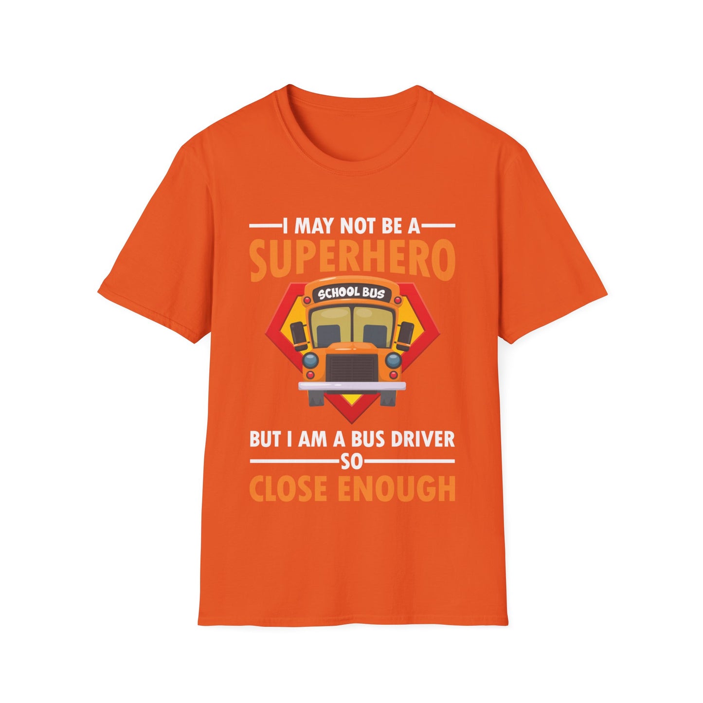 Superhero School Bus Driver Shirt Funny Bus Driver T-Shirt