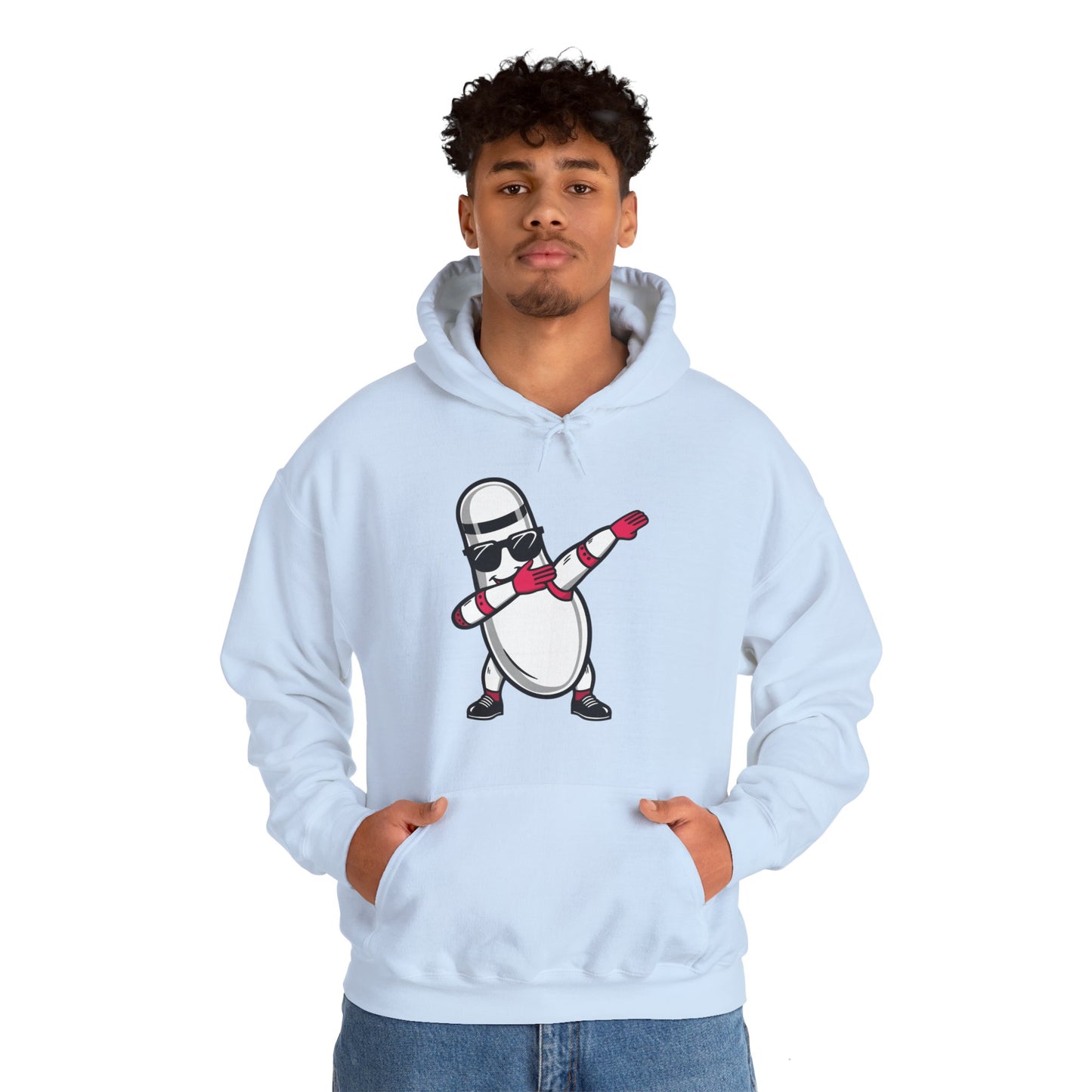 Funny Bowling Pin Dabbing Sunglasses Bowler Player Hoodie For Men Women Hoodie