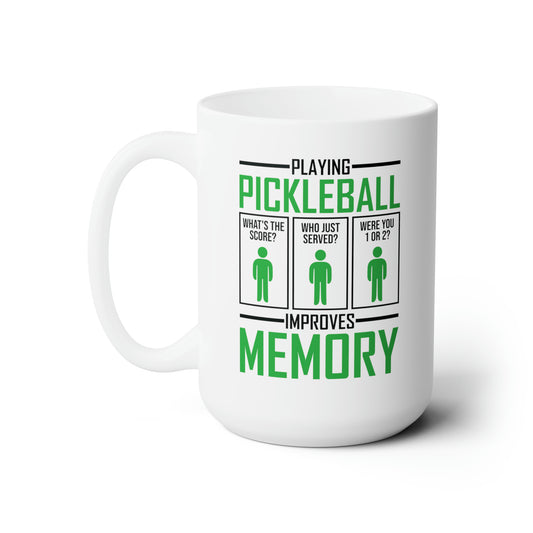 Funny Playing Pickleball Improves Memory Dink Player Coffee Mug