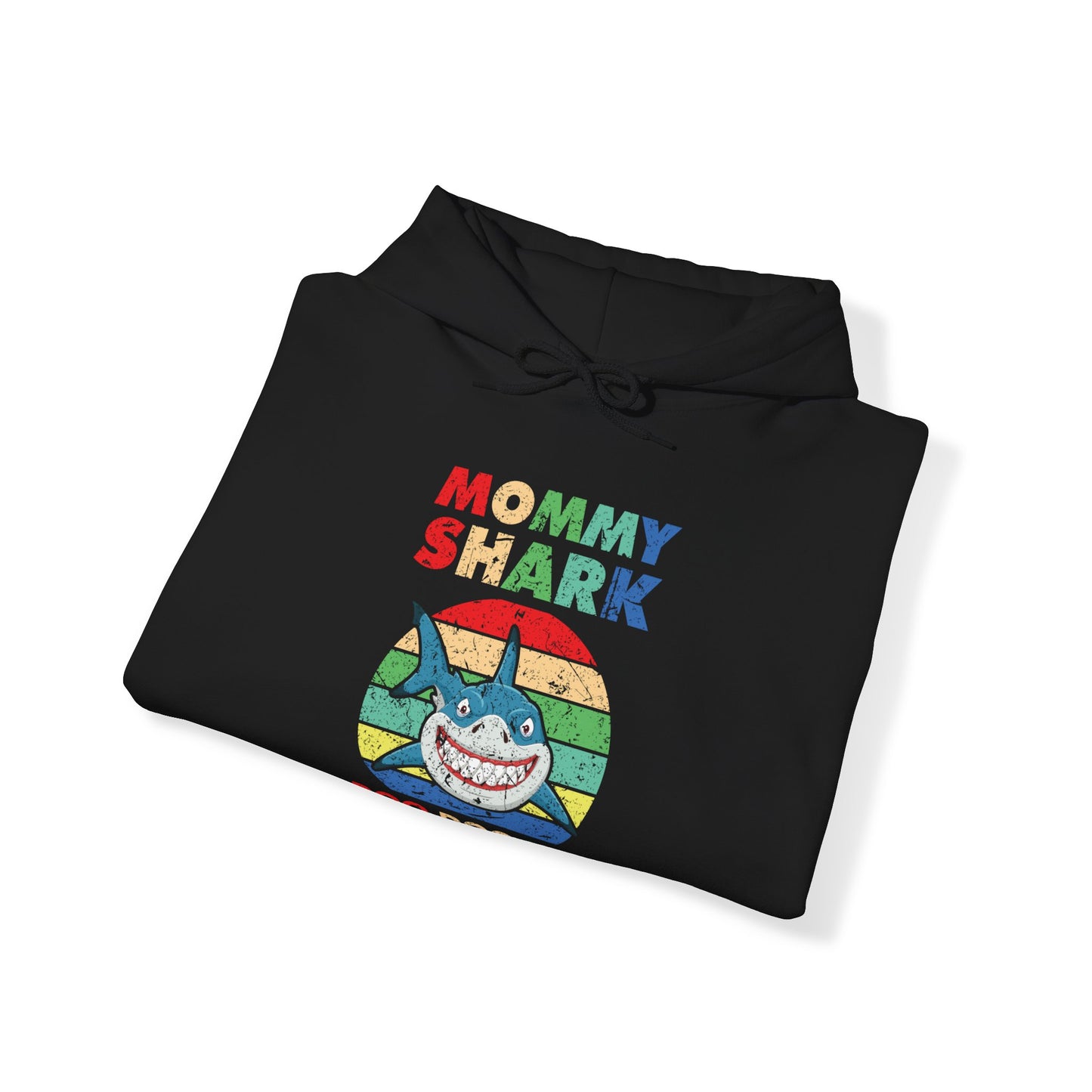 Funny Mommy Shark Vintage Doo Doo Doo Mothers Day Birthday Gift Tee Hoodie Women