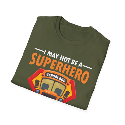 Superhero School Bus Driver Shirt Funny Bus Driver T-Shirt