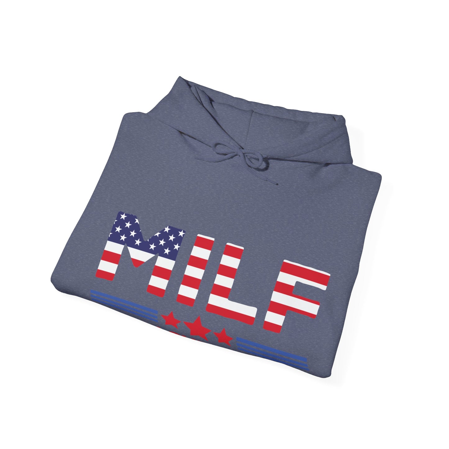 Funny MILF Man I Love Freedom Patriotic 4th Of July Funny Hoodie