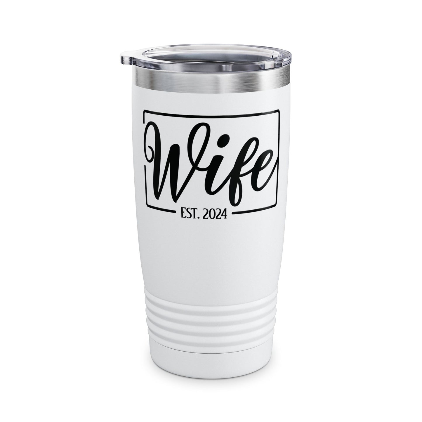 Wife Est 2024 Just Married Honeymoon Wedding Couples Tumbler For Women Tumbler