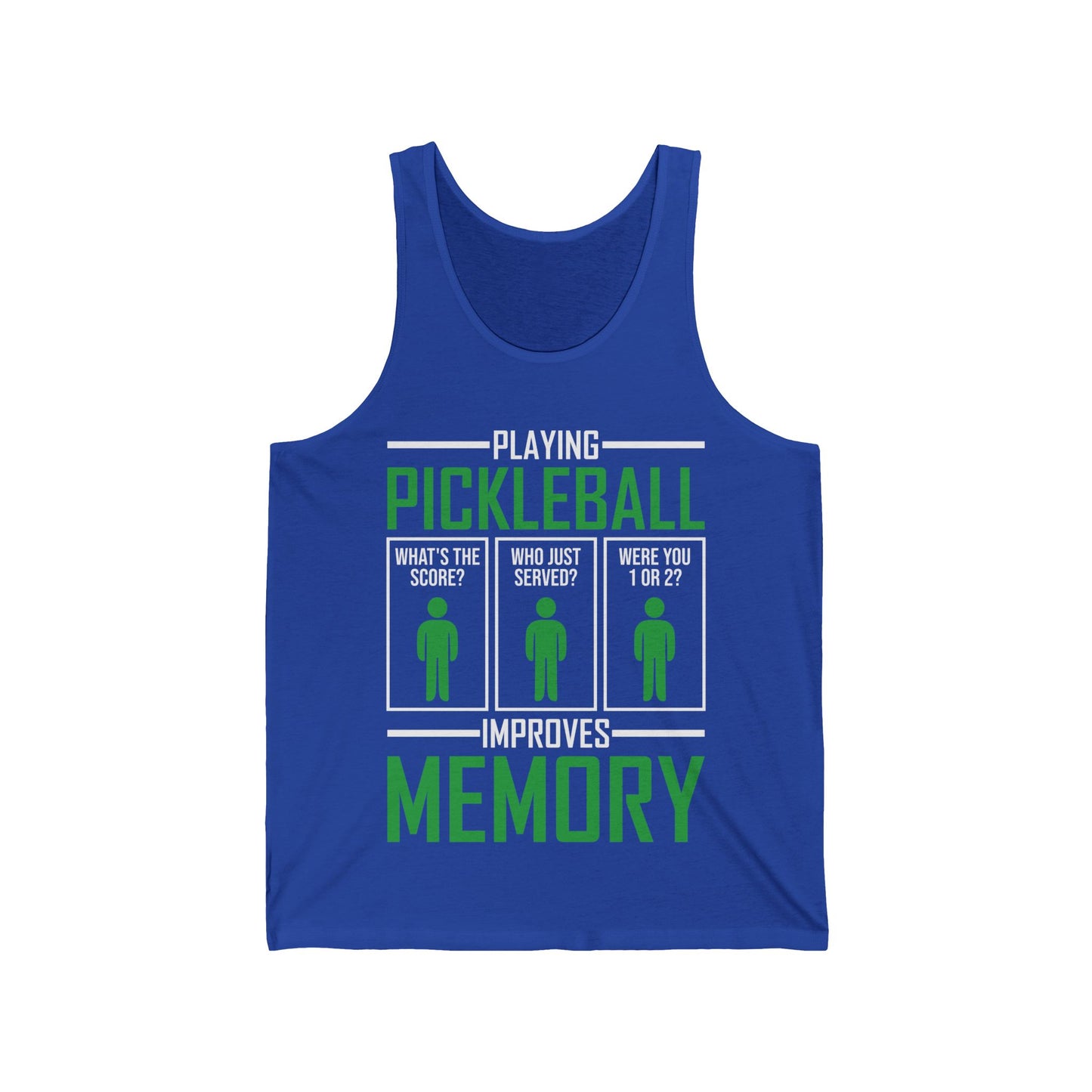 Funny Playing Pickleball Improves Memory Dink Player Tank Top For Men Women