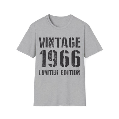 Funny Vintage 1966 60th Birthday Gifts 60 Year Old T-Shirt For Men Women
