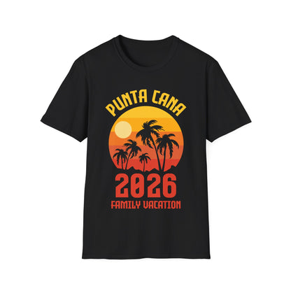 Punta Cana 2026 Family Vacation Vacay Beach Summer Holiday T-Shirt