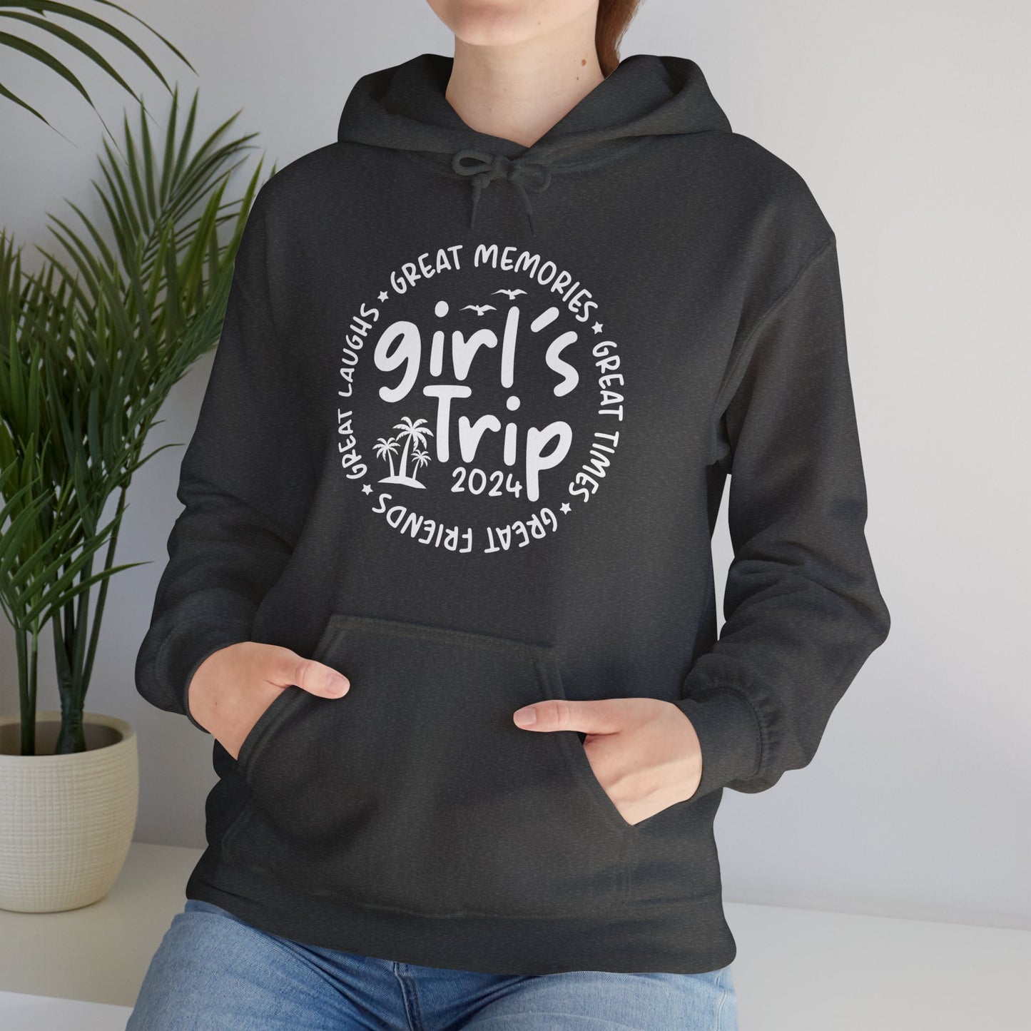 Girl's Trip 2024 Memories Friends Trip Matching Vacation Hoodie For Men Women Hoodie