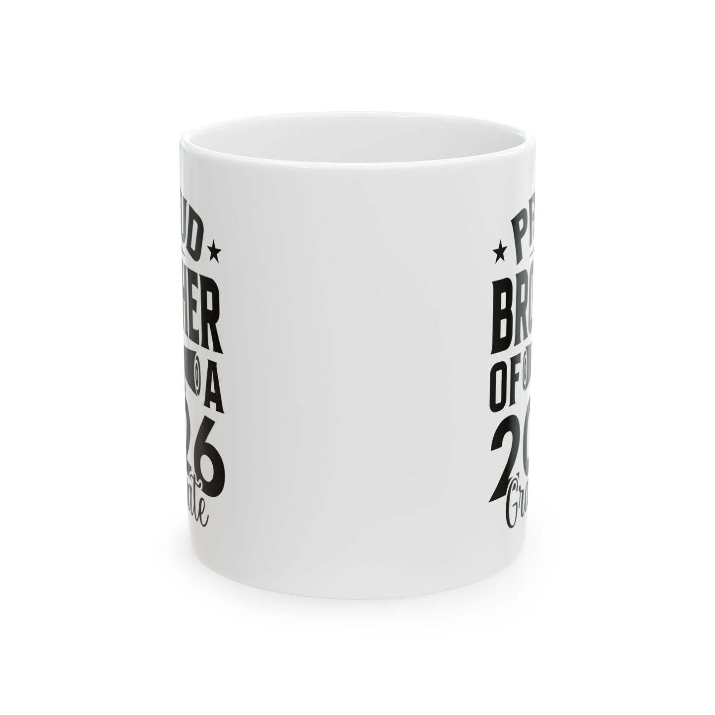 Retro Graduation Proud Brother Of A 2026 Graduate Senior Coffee Mug For Men Womens