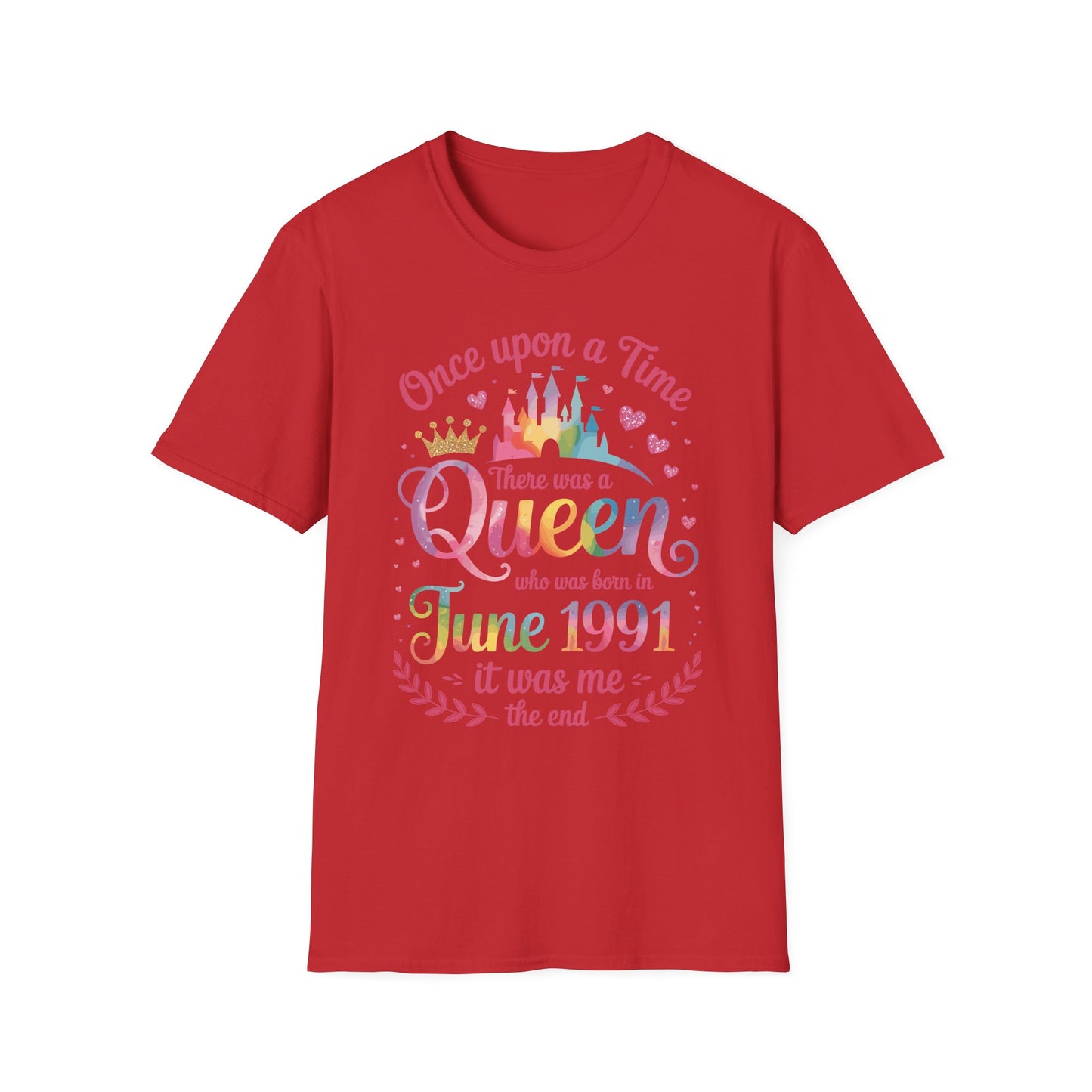 Funny 35 Years Old Birthday Girl 35 Birthday Queen June 1991 T-Shirt For Women