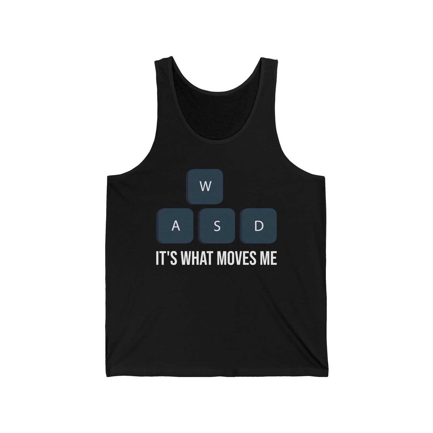 WASD It's What Moves Me Funny Computer Video Games Gamer PC Gaming Tank Top