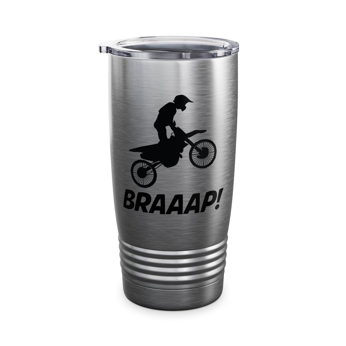 Funny Brraaap Dirt Bike Motocross Bikers Rider Tumbler For Riders Men Women