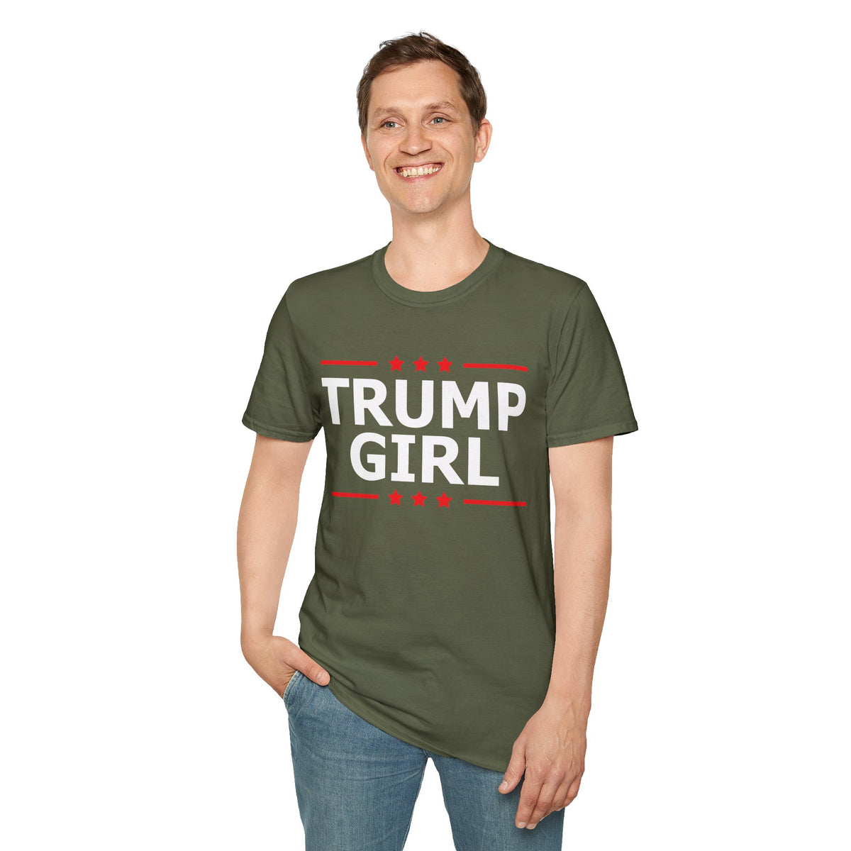Cute Trump Girl Republican US Flag 2024 Vintage Vote T-Shirt