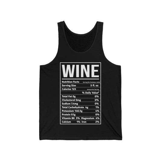 Copy of Wine Nutrition Facts Funny Family Matching Thanksgiving Christmas Drinking Tank Top For Men Women