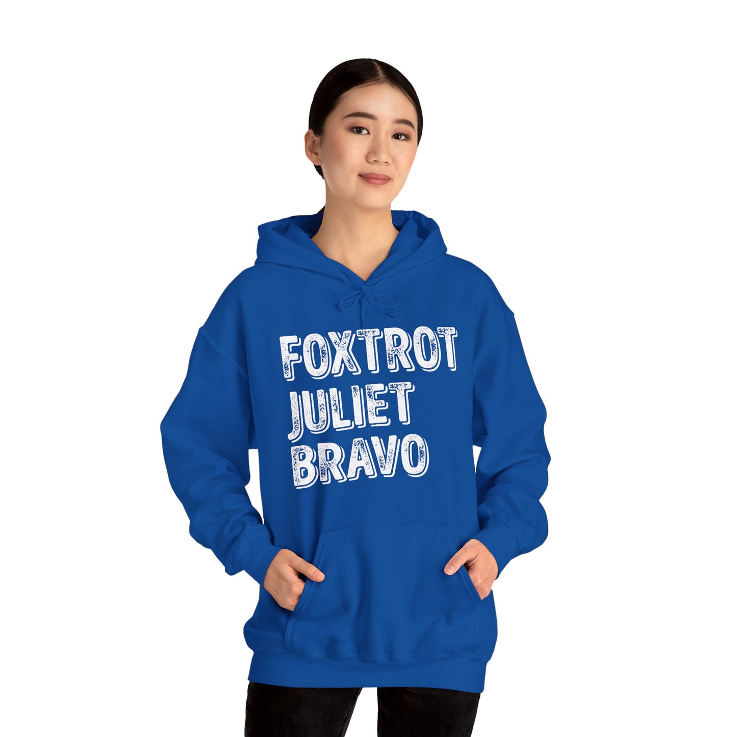 Retro Vintage Foxtrot Juliet Bravo Hoodie For Men Women