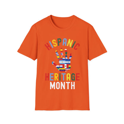 Hispanic Heritage Month Hand Flags Countries  T-Shirt Men Women Kids