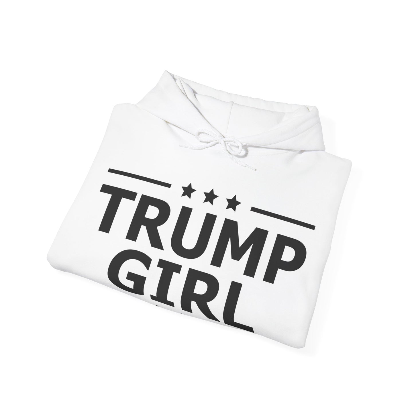 Cute Trump Girl Republican US Flag 2024 Vintage Vote Hoodie