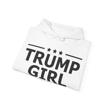 Cute Trump Girl Republican US Flag 2024 Vintage Vote Hoodie