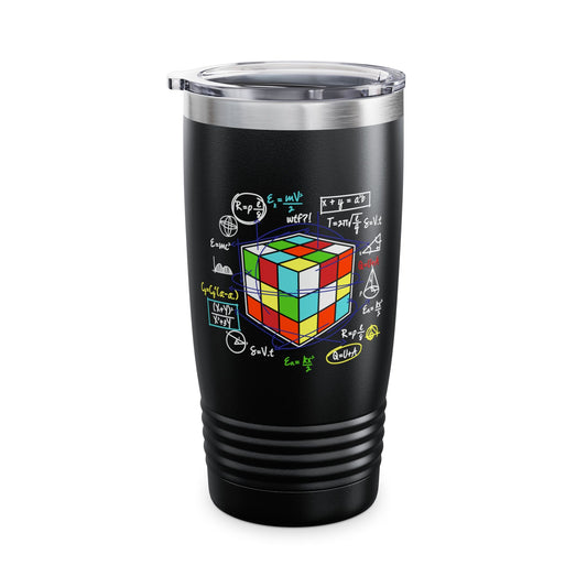 Melting Cube Speed Cubing Math Vintage Puzzle Youth Gifts Tumbler