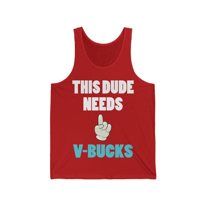 Will Work For Bucks Funny V RPG Gaming Youth Gifts for Bucks Tank Top For Gamers Tank Top