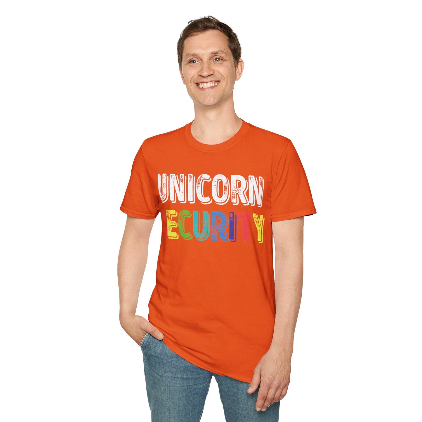 Funny Unicorn Security Costume Police T-Shirt Men Women Kids