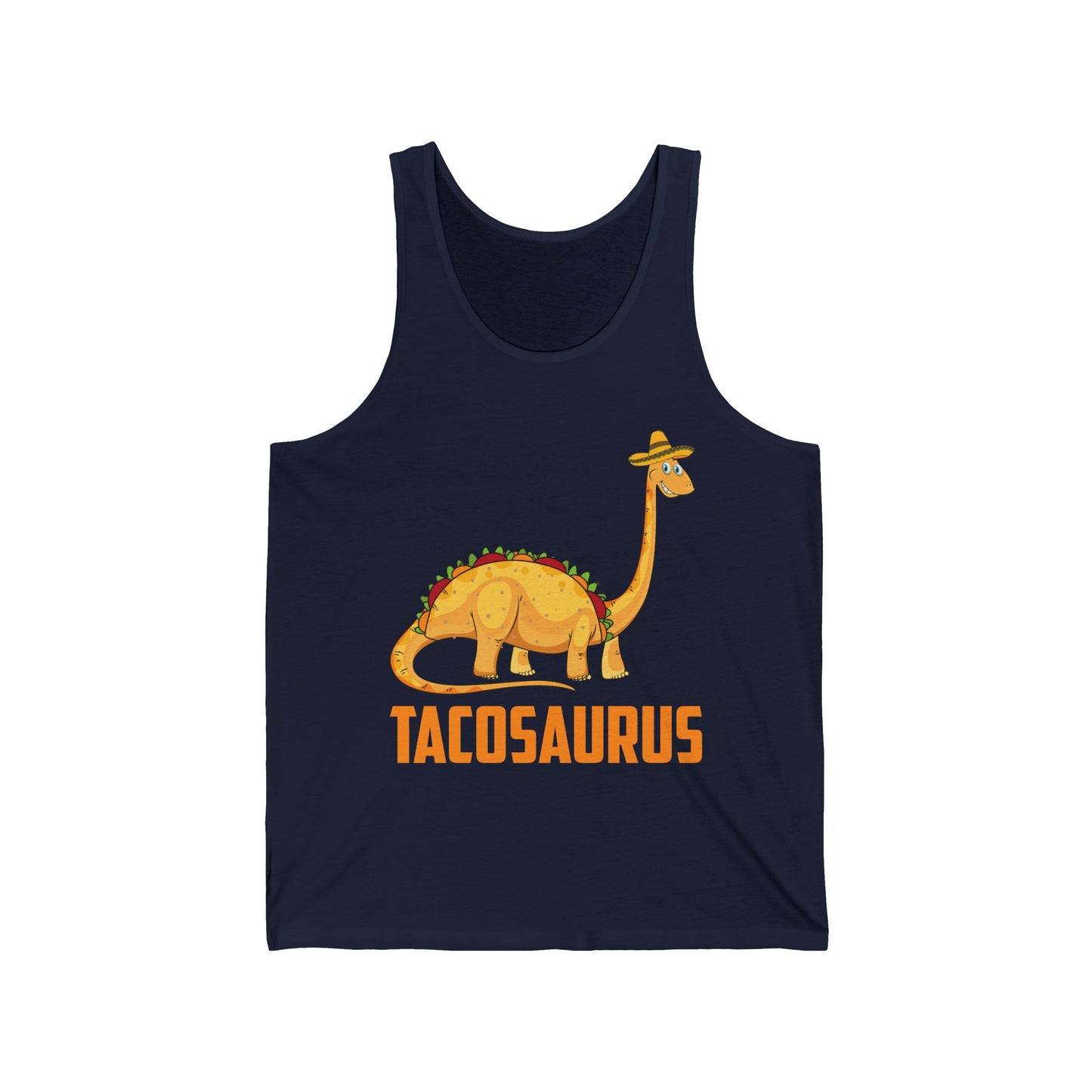 Funny Tacosaurus Cinco de Mayo Tank Top Taco Food Dinosaur Tank Tops