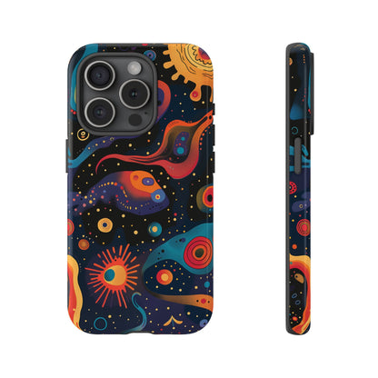 Space Oddity Pattern iPhone 13 14 15  16 Pro Max Plus Case Wireless Charging Compatible Tough Cases Protection, Magnetic Phone Case for iPhone Classic Series