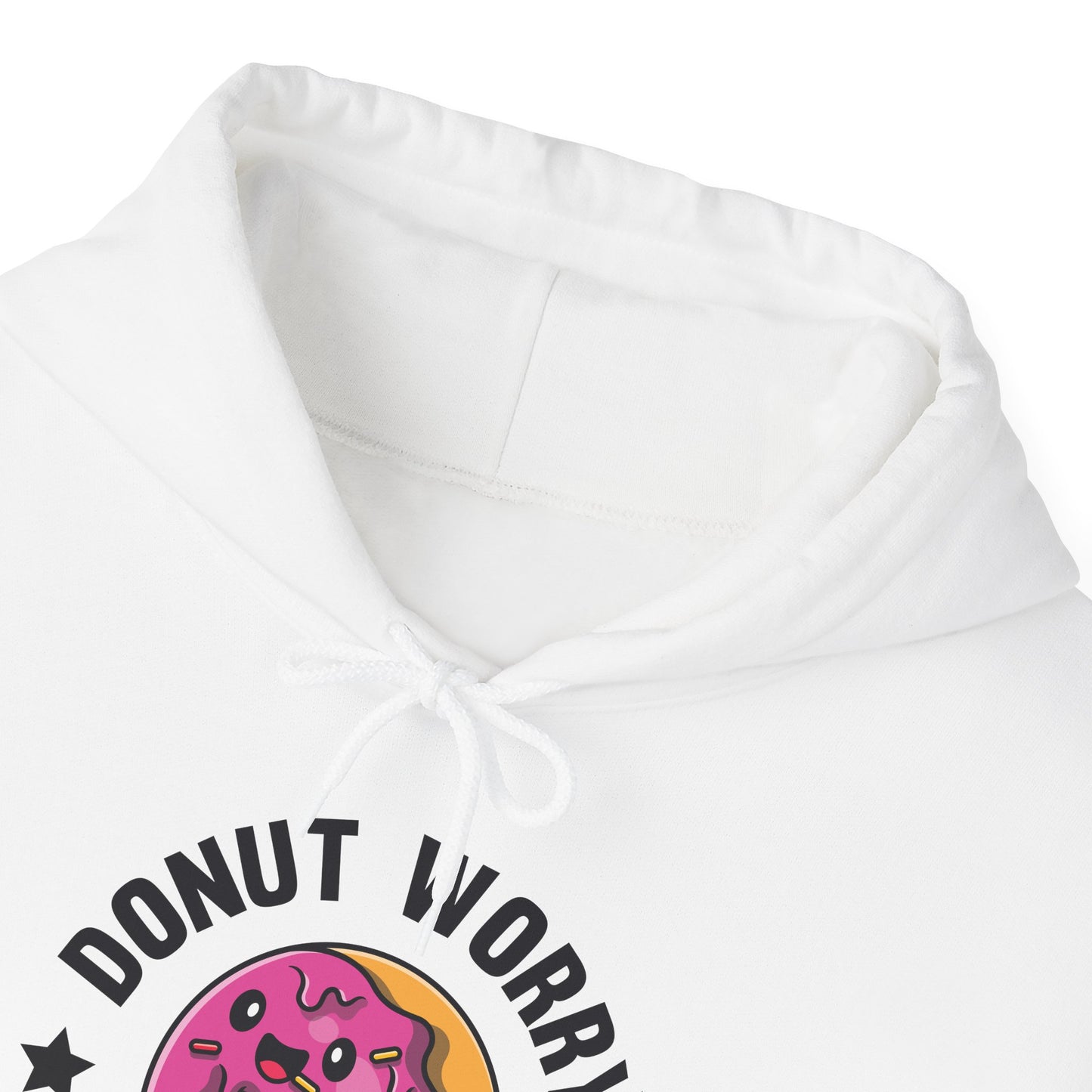 Funny Donut Worry Be Happy Foodie Donut Lovers Hoodie For Men Women Hoodie