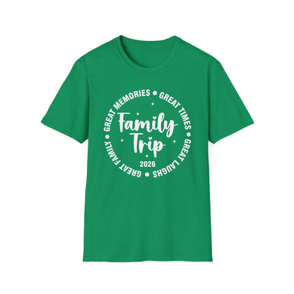 Family Trip Vacation 2026 Matching Summer Group T-Shirt For Men Women