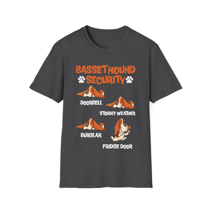 Basset Hound Security Cute Animal Funny Dog Pet Lover Puppy T-Shirt For Men Women T-Shirt