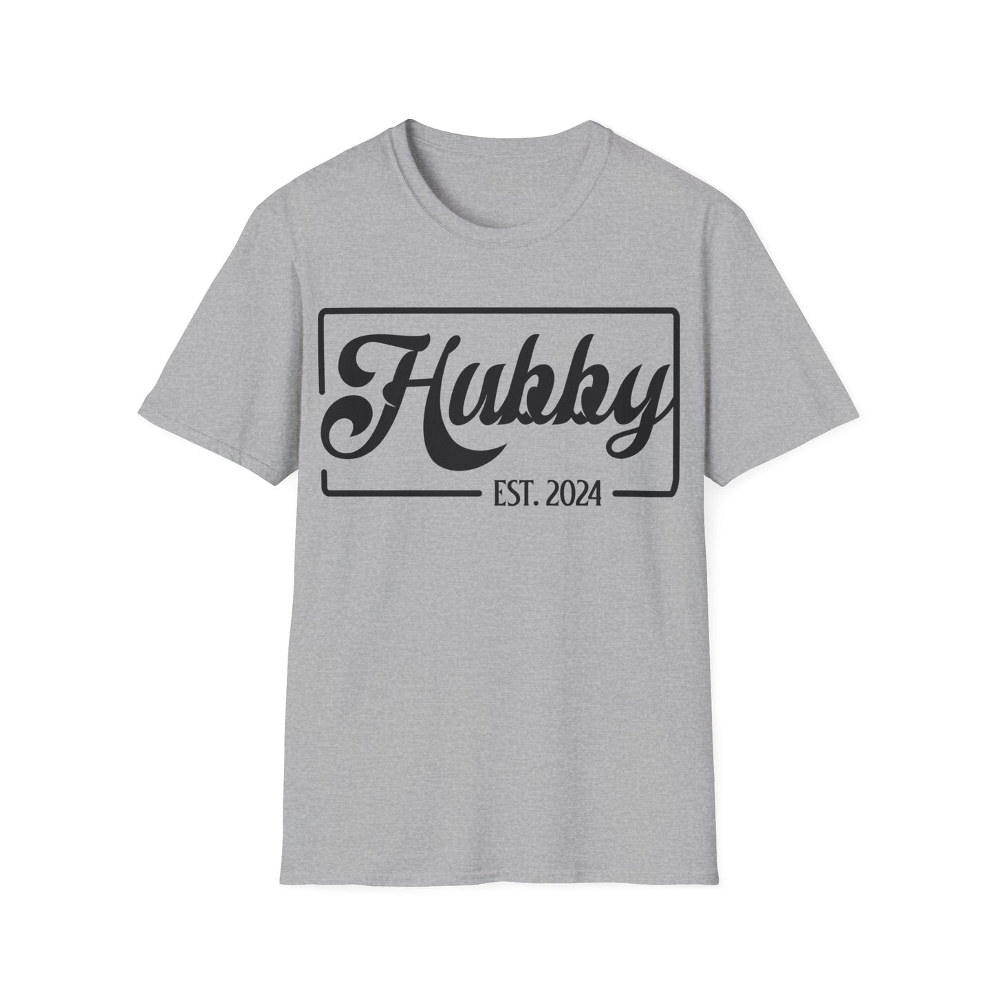 Hubby Est 2024 Just Married Honeymoon Wedding Couples T-Shirt For Men T-Shirt