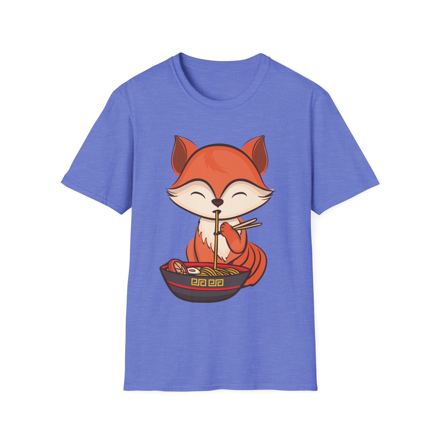 Fox Eating Ramen Kawaii Tee Japanese Cute Lovely Tank Top Men Women