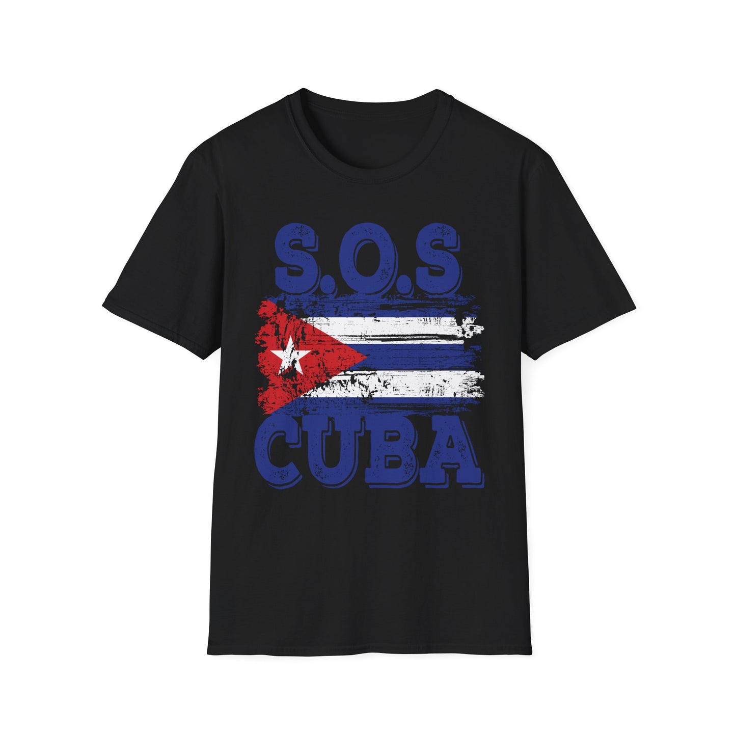 SOS Cuba Cuban Flag Shirt Man Cuban T-Shirt for Men Women