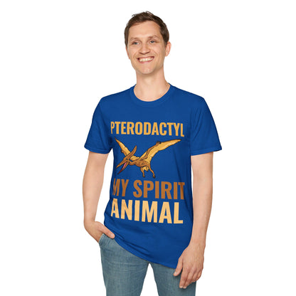 Funny Pterodactyl Is My Spirit Animal Dinosaur Gift T-Shirt For Men Women