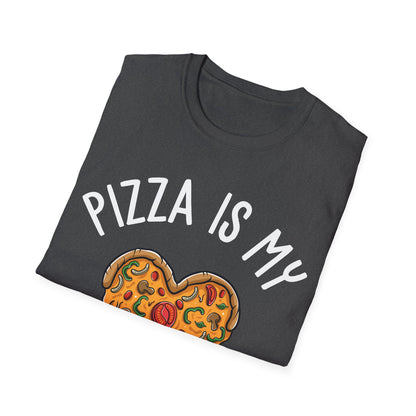 Funny Pizza Is My Valentine Love Heart Valentines Day Girl Boy Foodie Food T-Shirt